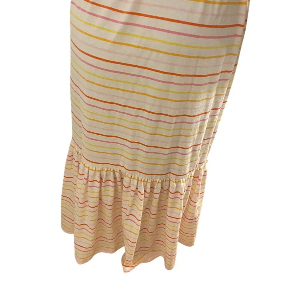 Striped‎ Midi Dress Sleeveless Tie Waist Casual Summer Sundress
